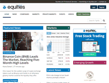 Tablet Screenshot of equities.com